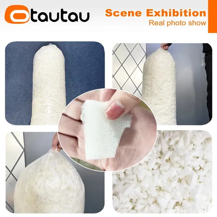 Pouf en coton rembourré avec mousse à mémoire de forme