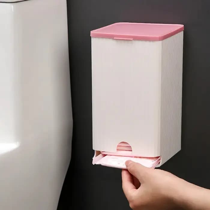 Houseeker-Boîte de rangement murale pour serviettes hygiéniques, étui multifonctionnel, couvercle ra