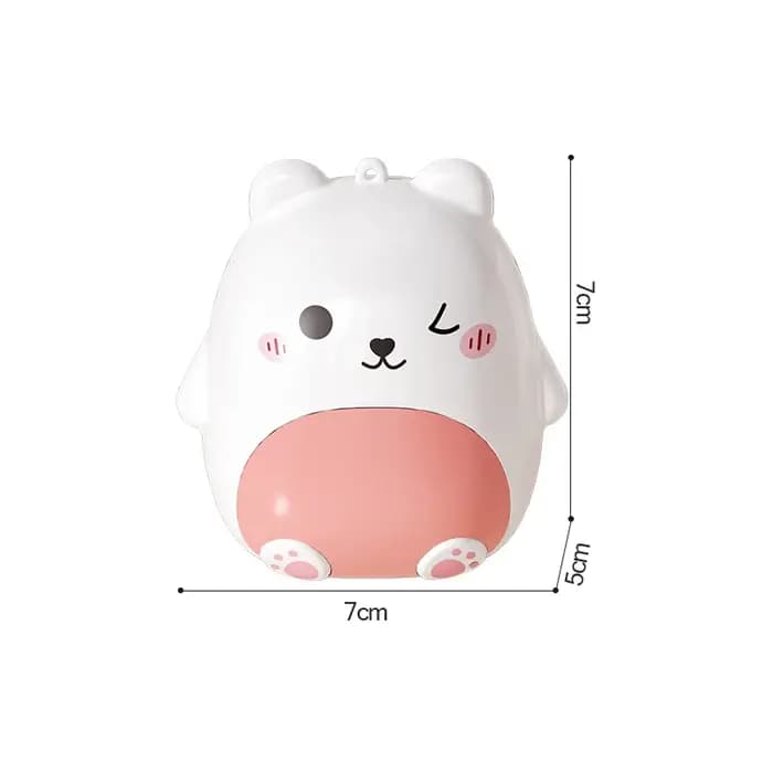 Mini boîte de rangement de bijoux de dessin animé ours Portable