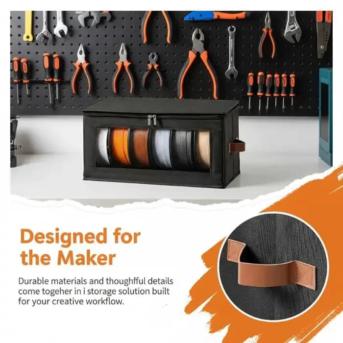 Boîte de rangement pour filament d'imprimante 3D, anti-poussière et anti-humidité, support de rangement pour filament, boîte de rangement sèche, accessoires d'impression 3D