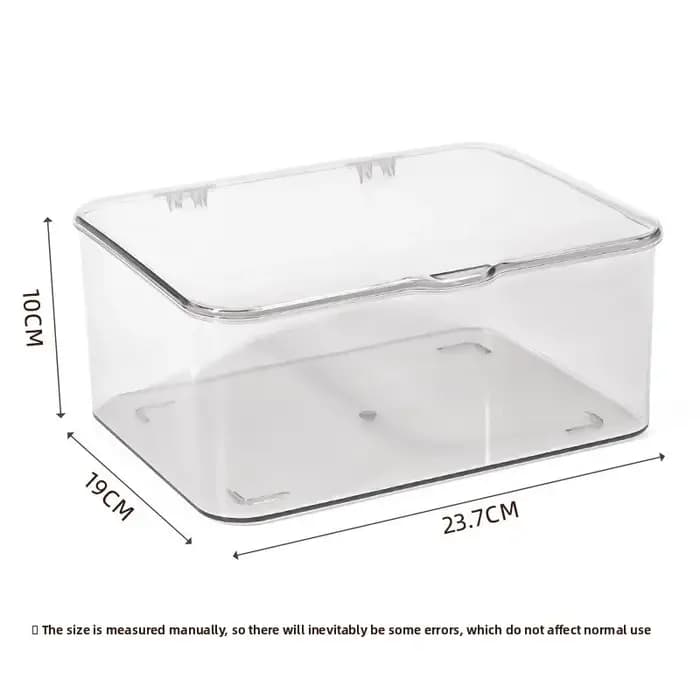 Boîte de rangement transparente en acrylique avec couvercle pour filles, boîte de rangement d'access