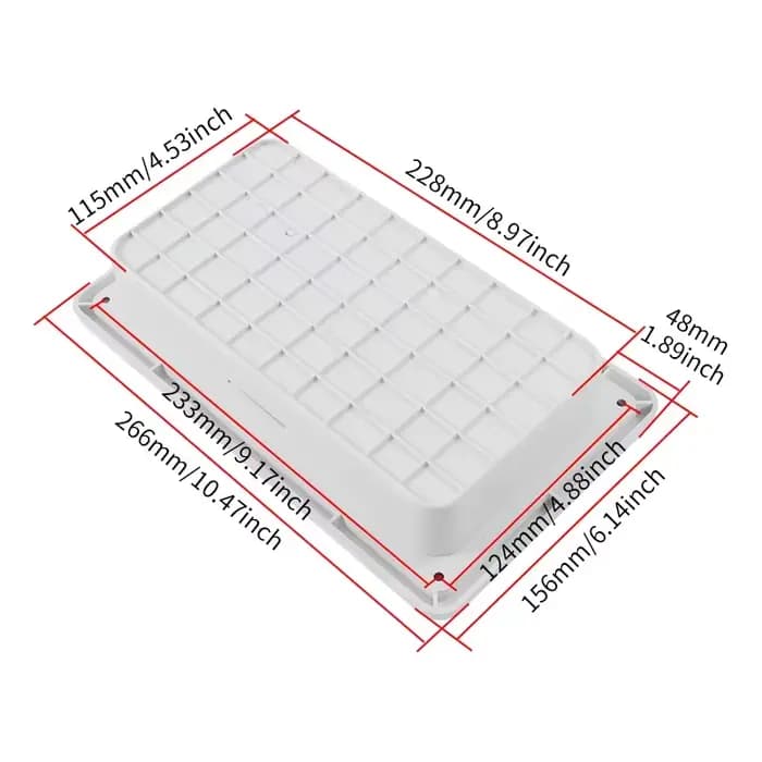 Trappe avec boîte de rangement et serrure ABS blanc étanche RV caravane hayon pour camping-car extérieur RV bateaux marins accessoires
