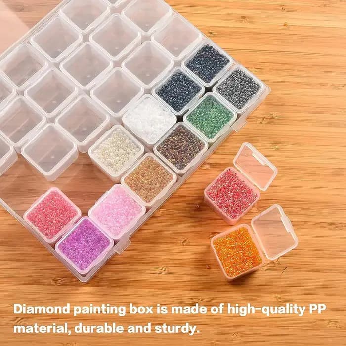 Boîte de rangement pour peinture diamant à 30 compartiments