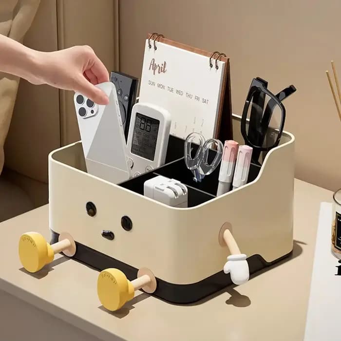 Boîte de rangement multifonctionnelle pour bureau, étagère d'organisation de cosmétiques, boîte de r