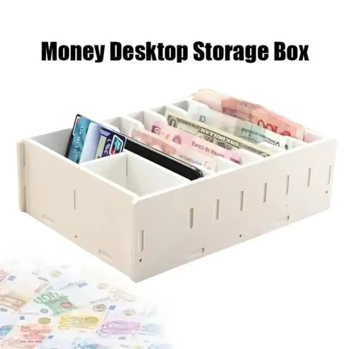 Boîte de rangement de bureau en PVC à 6/8 compartiments