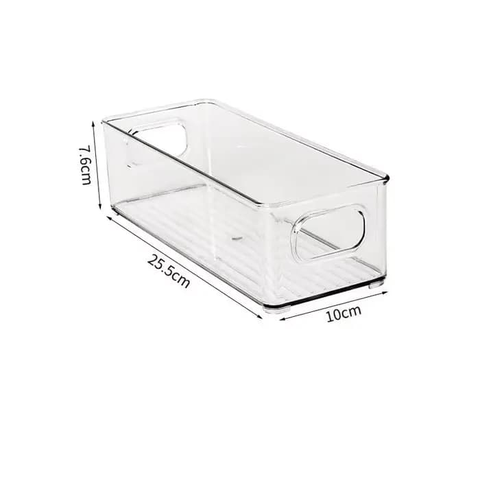 Boîte de rangement transparente en plastique, bac à légumes pour réfrigérateur, organiseur de cosmét