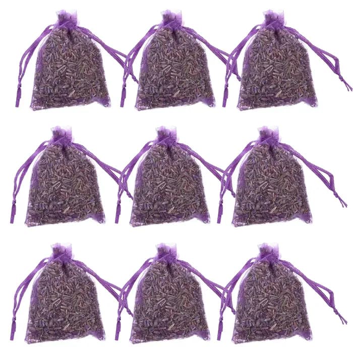 12 Sachets de Lavande Suspendus, Sachets Parfumés pour Placards, Tiroirs, Armoires, Désodorisant d'Intérieur, Pochette Parfumée Portable