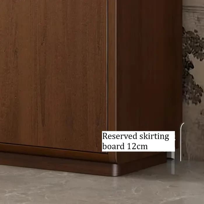 Meuble de rangement étroit en bois pour chaussures de femme