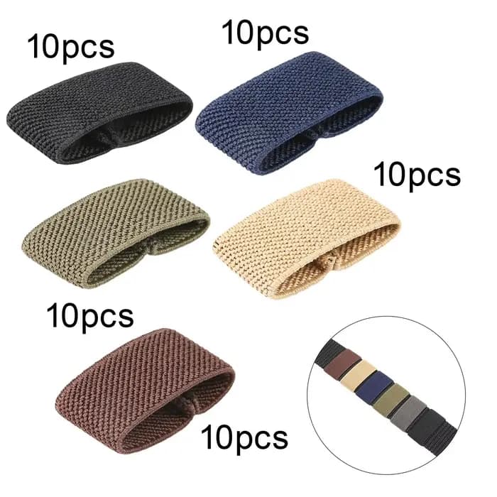 10x supports de ceinture élastiques support de sangle organisateur de sangle en Nylon pour ceintures/coulentes de 1.5 "de large accessoires support de sangle de sac à dos