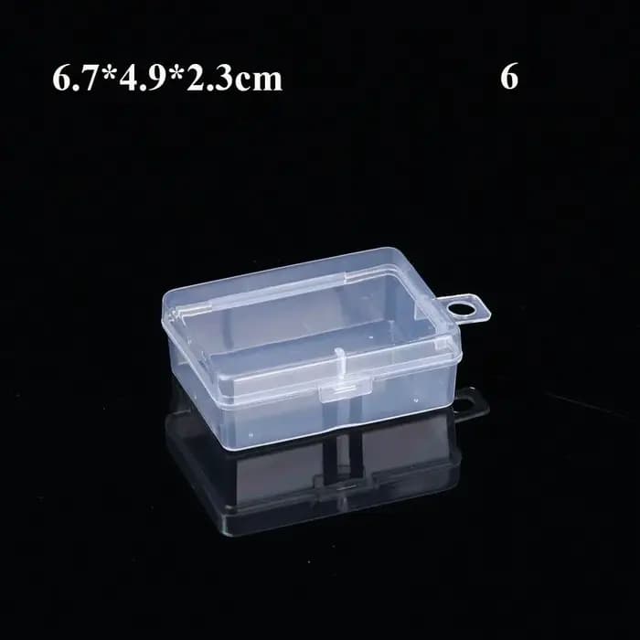 Boîte de rangement transparente en plastique de différentes formes, boîte de rangement transparente