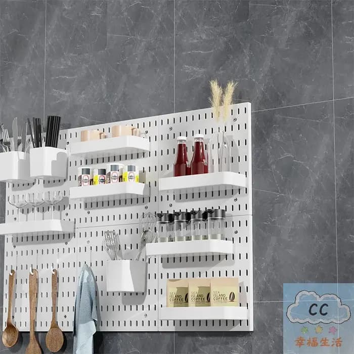 Nouveau 2026 – Kit de panneaux perforés DIY pour étagères murales, panneaux muraux, décoration intérieure et décoration d'étagères suspendues
