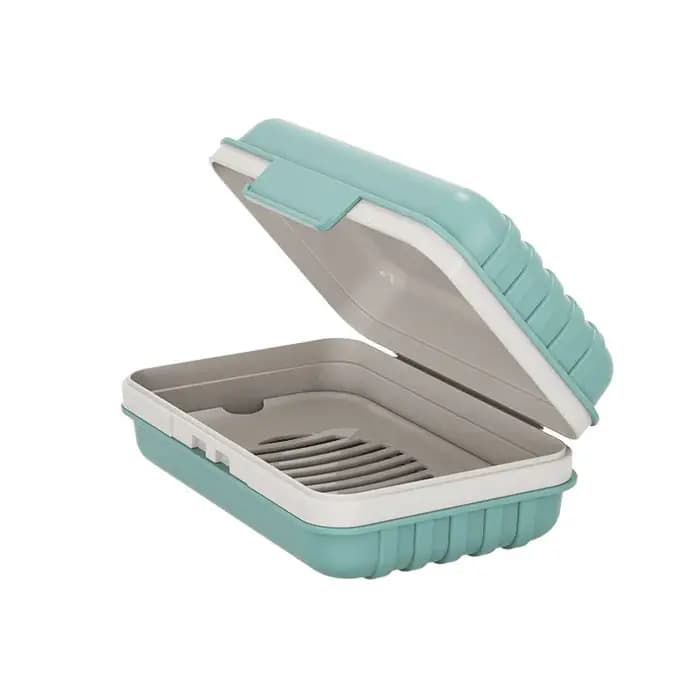 Porte-savon de salle de bain avec couvercle
