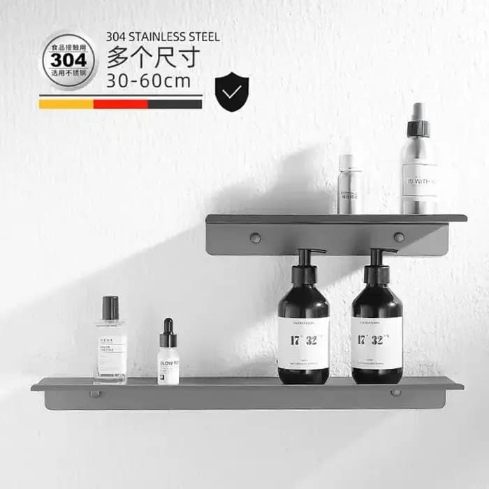 Étagère flottante murale en acier inoxydable