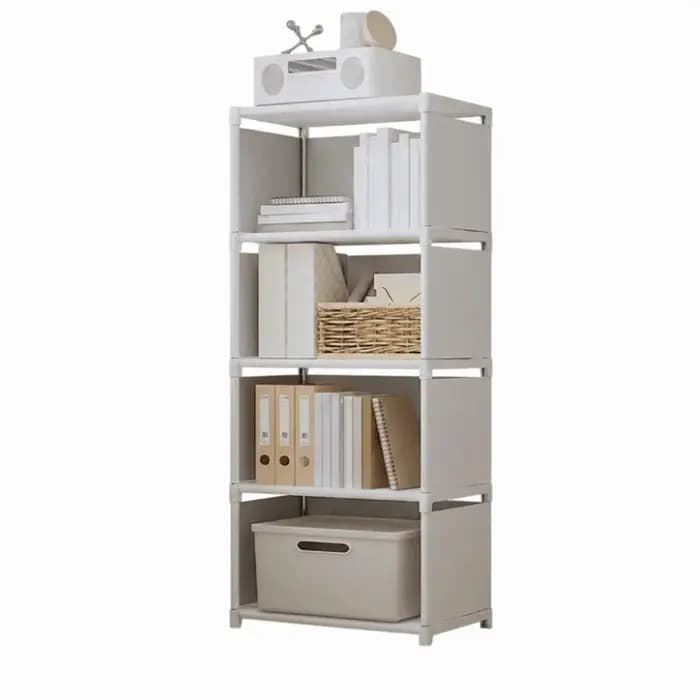 Étagère à livres à 5/6 niveaux, portable, grande capacité, organisateur de rangement pour articles d