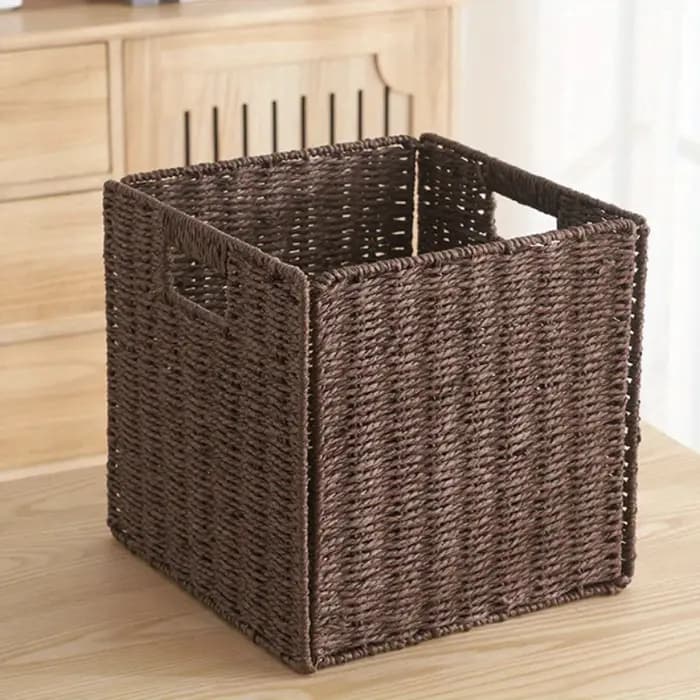 Panier de rangement pliable en forme de cube