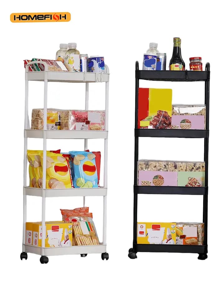 Chariot de rangement multi-niveaux pour la maison