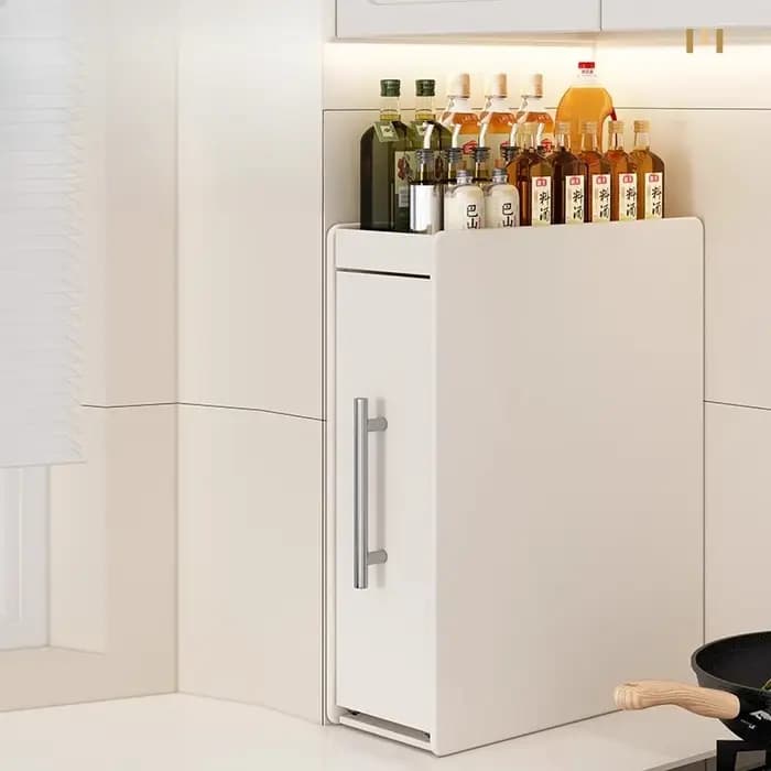 Étagère à épices extractible pour comptoir de cuisine étroit