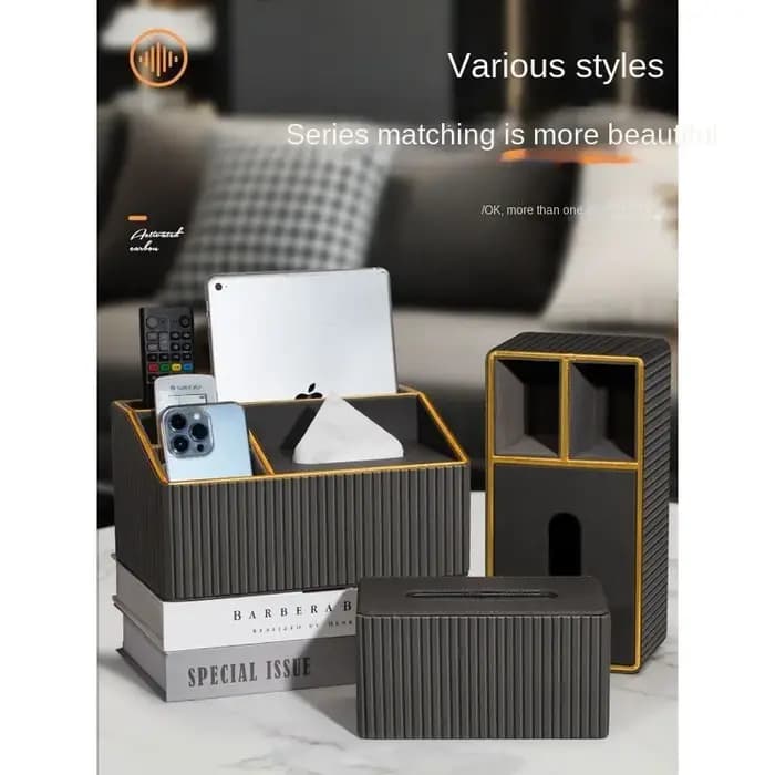 Couverture de boîte à mouchoirs moderne et luxueuse pour le salon