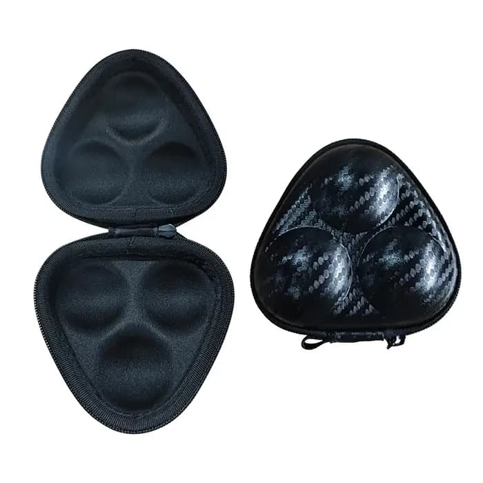 Boîte de rangement pour 3 balles de ping-pong, sac de rangement, boîtes rigides, organisateur en PU, accessoires de sport d'intérieur, étanche