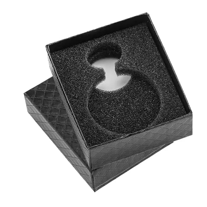 Boîte rectangulaire noire pour montres de poche, coffrets cadeaux classiques
