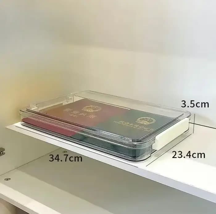 Boîte de rangement pour documents, certificats de famille, conteneur de rangement, porte-cartes, org