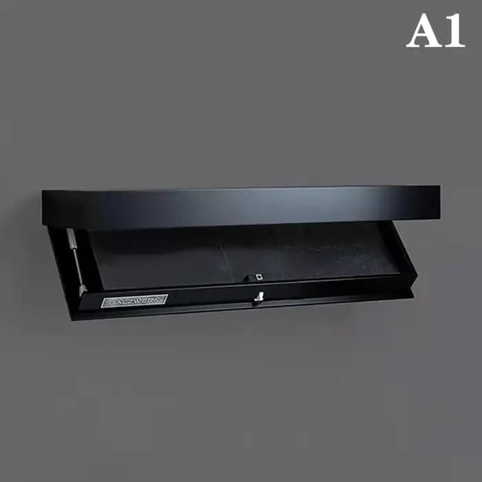 Étagère Murale Flottante Unie de Designer avec Compartiment Secret – Solution de Rangement Discrète