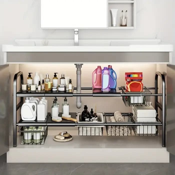 Organisateurs de sous évier de cuisine multi-usages