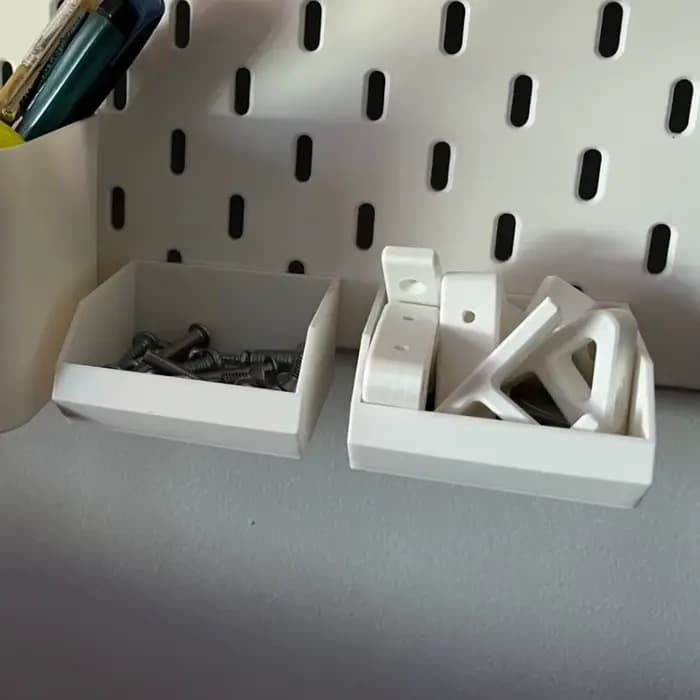 Organisateur de pièces d'outils en plastique pour gagner de la place - Boîte de rangement suspendue