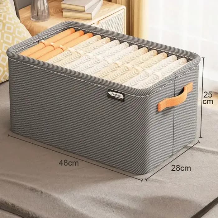 Boîte de rangement pour vêtements et pantalons, panier de rangement pour articles ménagers et jouets, organisation de la garde-robe pour chambre et dortoir.