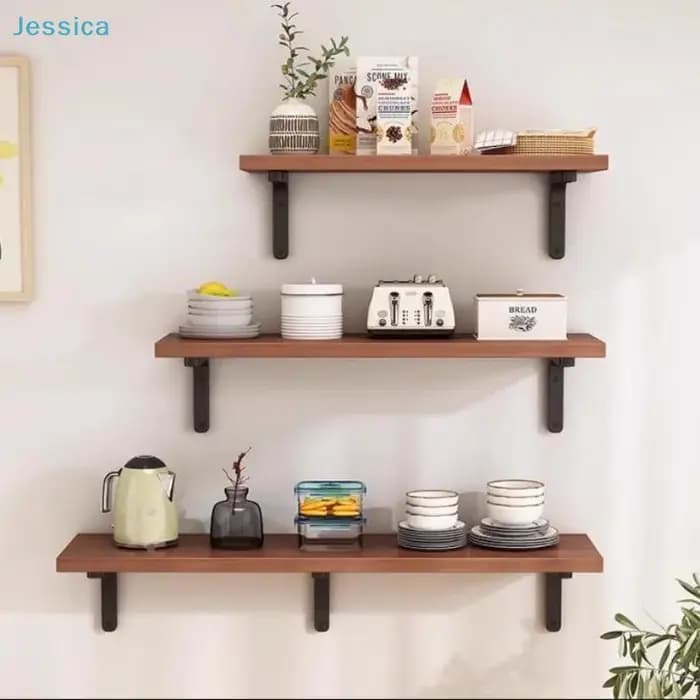 ♥ Étagères flottantes murales avec supports