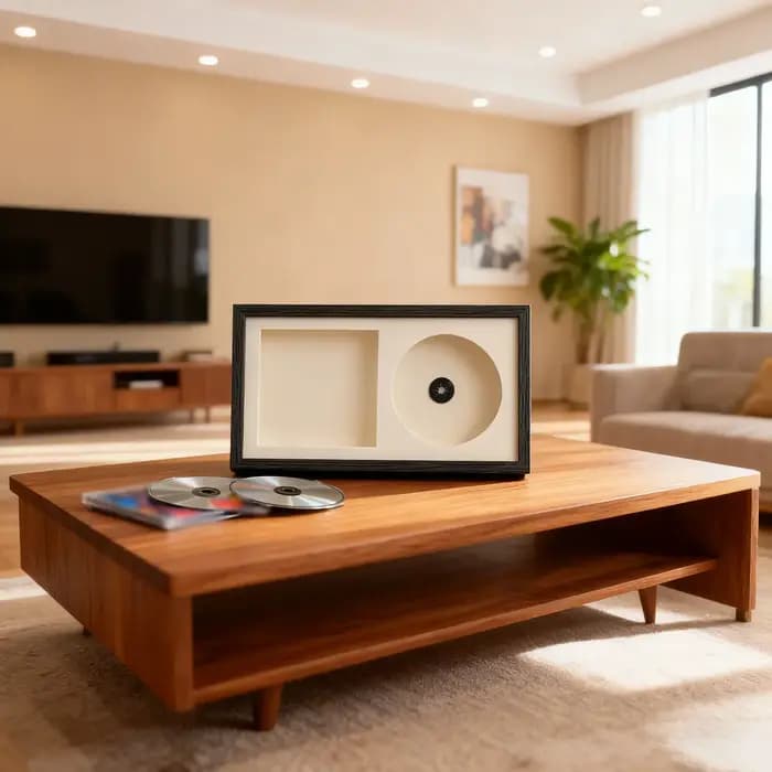 Support d'affichage pour CD avec protection anti-poussière transparente pour un rangement et une présentation sécurisés