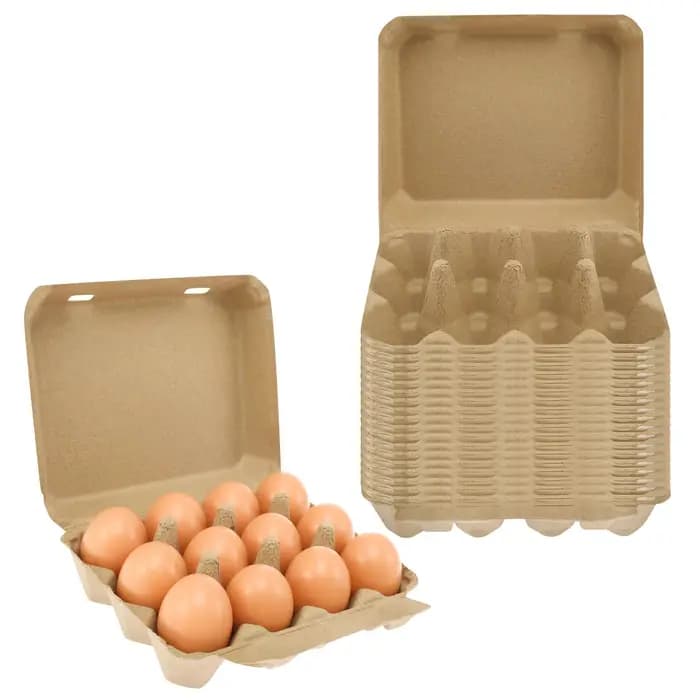 Plateaux de freins à œufs polyvalents pour la cuisine, cartons en carton réutilisables, style Africe