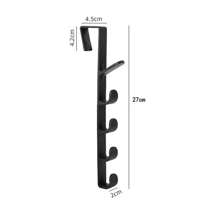 Porte-manteau et support de rangement à suspendre derrière la porte pour armoire