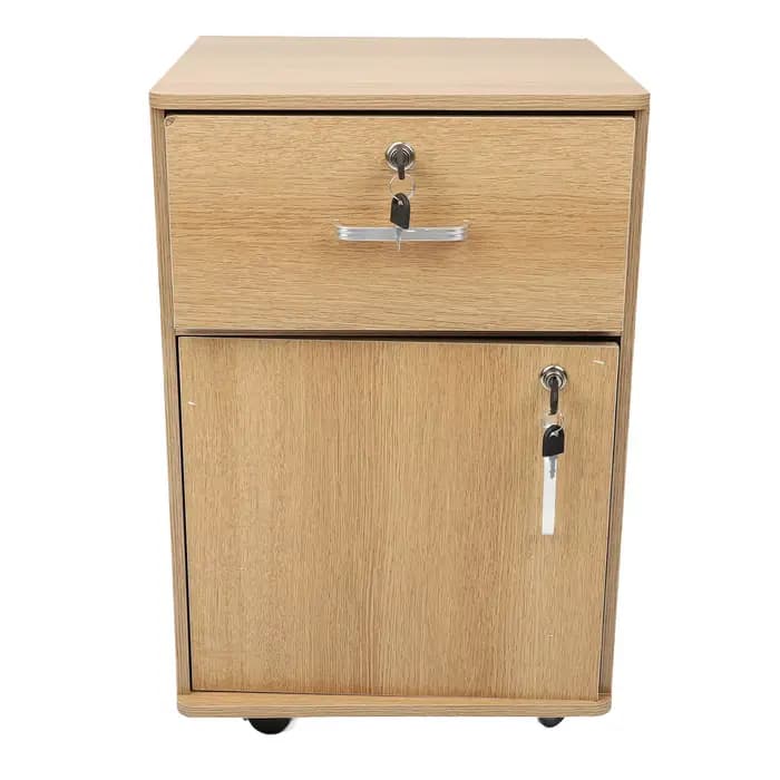 Armoire de rangement verrouillable sous le bureau, haute résistance, rangement pratique, aspect élég