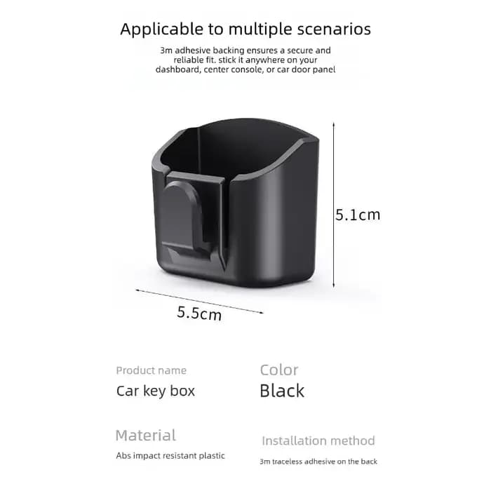 Boîte de rangement pour clés de voiture, boîte de rangement pour accessoires de véhicule, tableau de bord, console centrale, boîte de rangement pour cartes de péage à grande vitesse, fente pour cartes