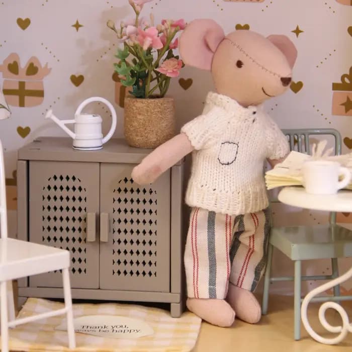 Meubles miniatures simulés 1:12, armoire de rangement en bois, 3 couleurs disponibles, convient pour la décoration de maisons miniatures.