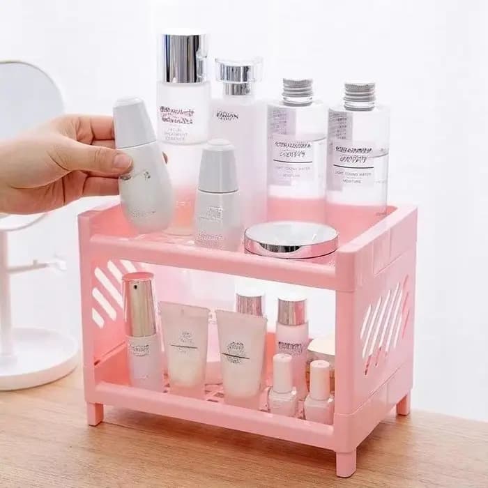 Étagère de rangement en plastique Double couche