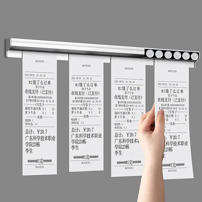 Trombone pour Tickets de Caisse de 20/30/40/50cm
