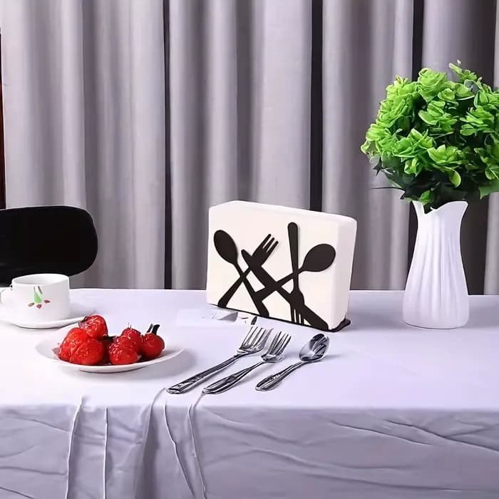 Distributeur de mouchoirs organisateur porte-serviettes pour comptoirs de cuisine