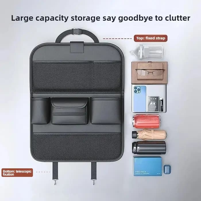 Support de rangement pour dossier de siège de voiture, sac de rangement pour dossier de siège, petite table pliante pour rangement arrière de voiture, accessoires pour essentiels de voiture