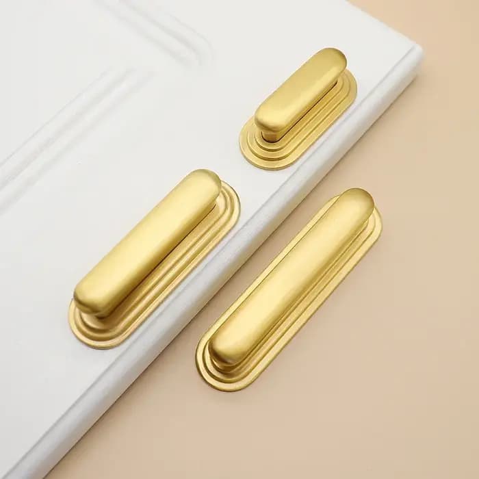 Poignée de porte d'armoire moderne Simple en laiton