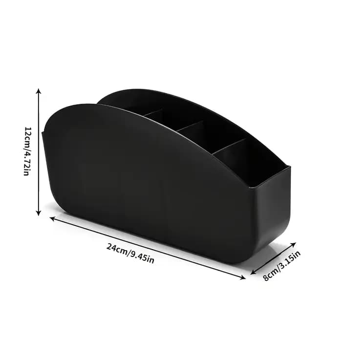 Boîte de rangement pour télécommandes avec 5 compartiments en plastique - Convient pour organiser
