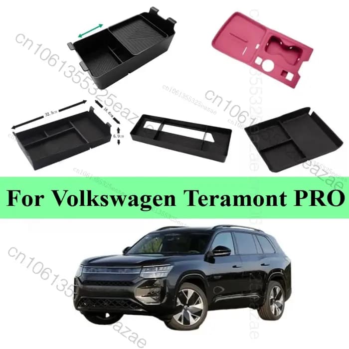 Pour Volkswagen Teramont PRO 2025 2026 : Boîte de rangement pour accoudoir de voiture
