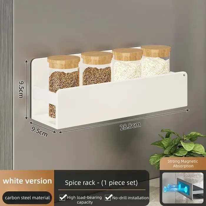 Étagère de rangement magnétique pour épices pour réfrigérateur et four