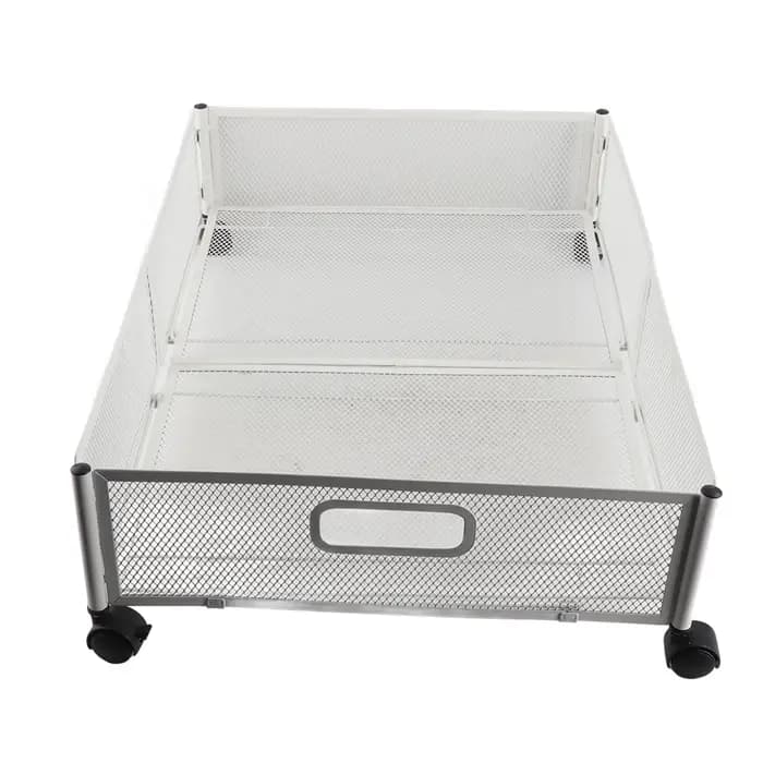 Conteneur de rangement pliable sous le lit avec roulettes