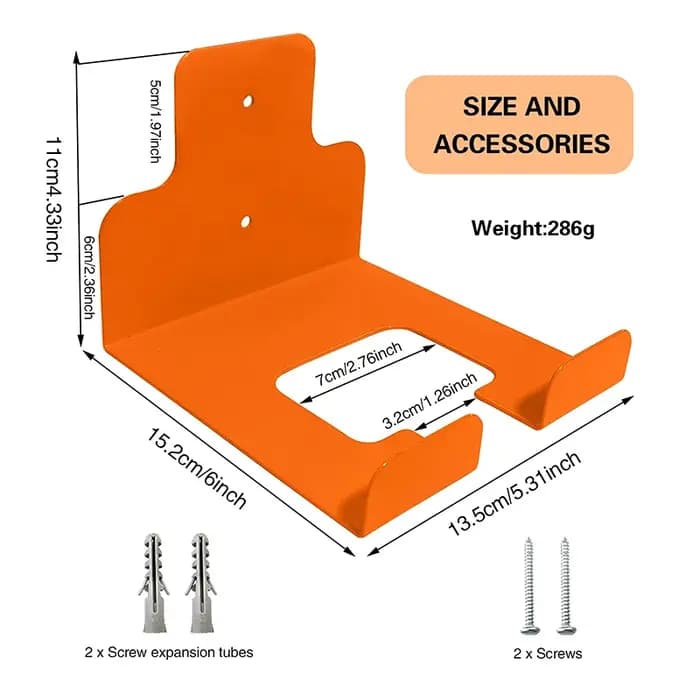 1 support de rangement de garage en fer robuste