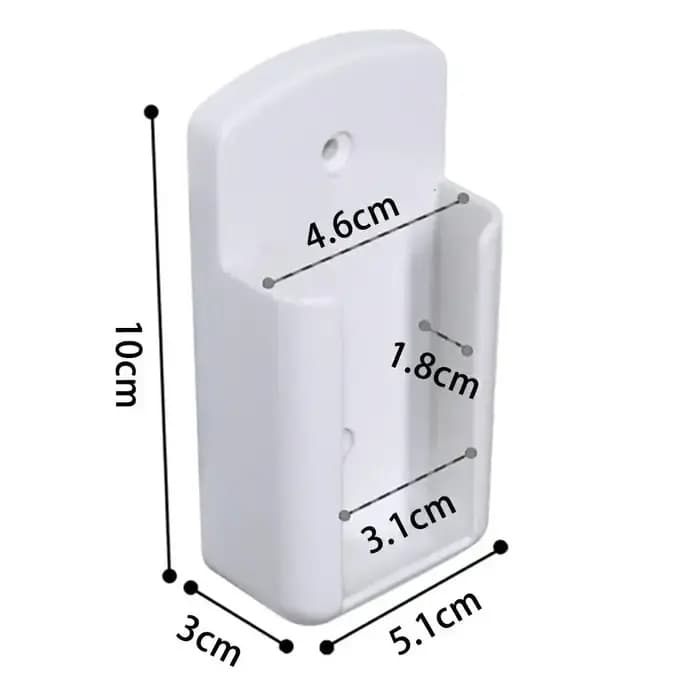 Étagère murale étagère de salle de bain universelle blanc climatiseur support de télécommande support de prise de poinçon mural