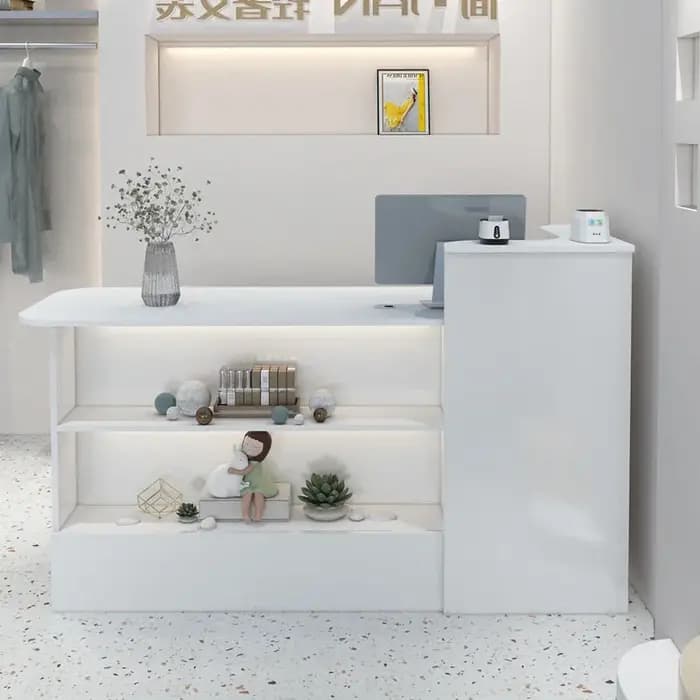Comptoir de Bar personnalisé, armoire de caisse, moderne, élégant, beauté, bureaux de réception simp