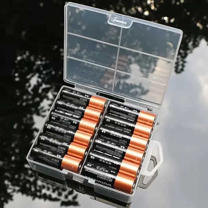 Boîte de rangement de piles AA/AAA