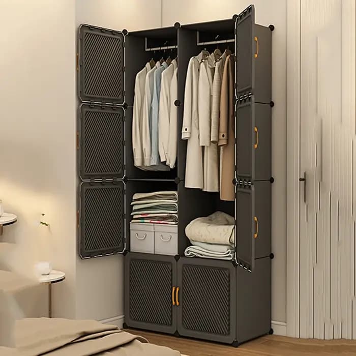 Petite armoire Portable détachable blanc esthétique pliant